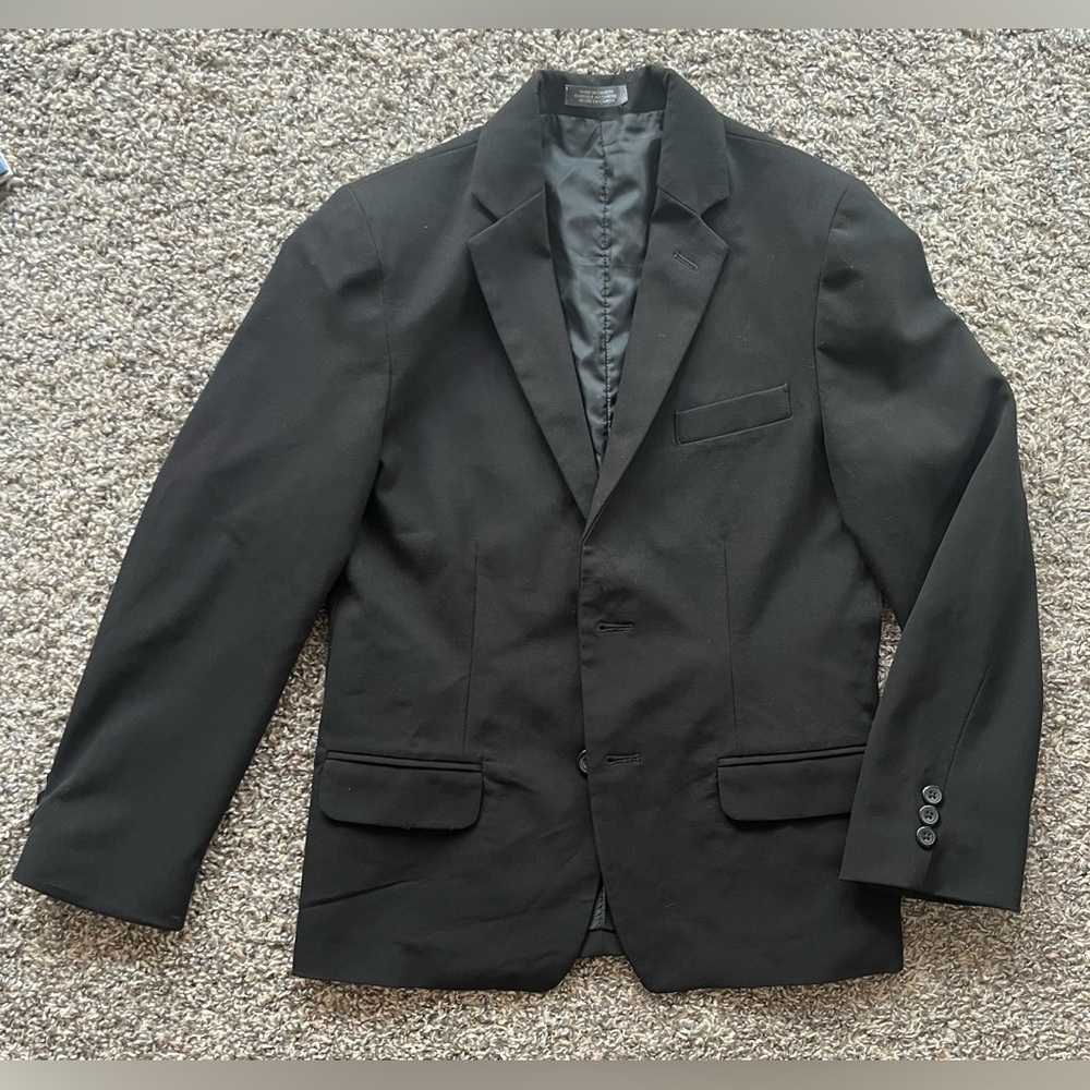 Boys Black Van Heusen Suit Jacket, Sz 12